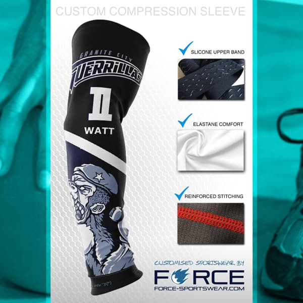 design concept for a compression sleeve in yellow and red