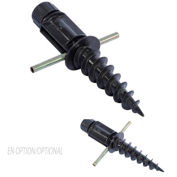 black sand foot for flag