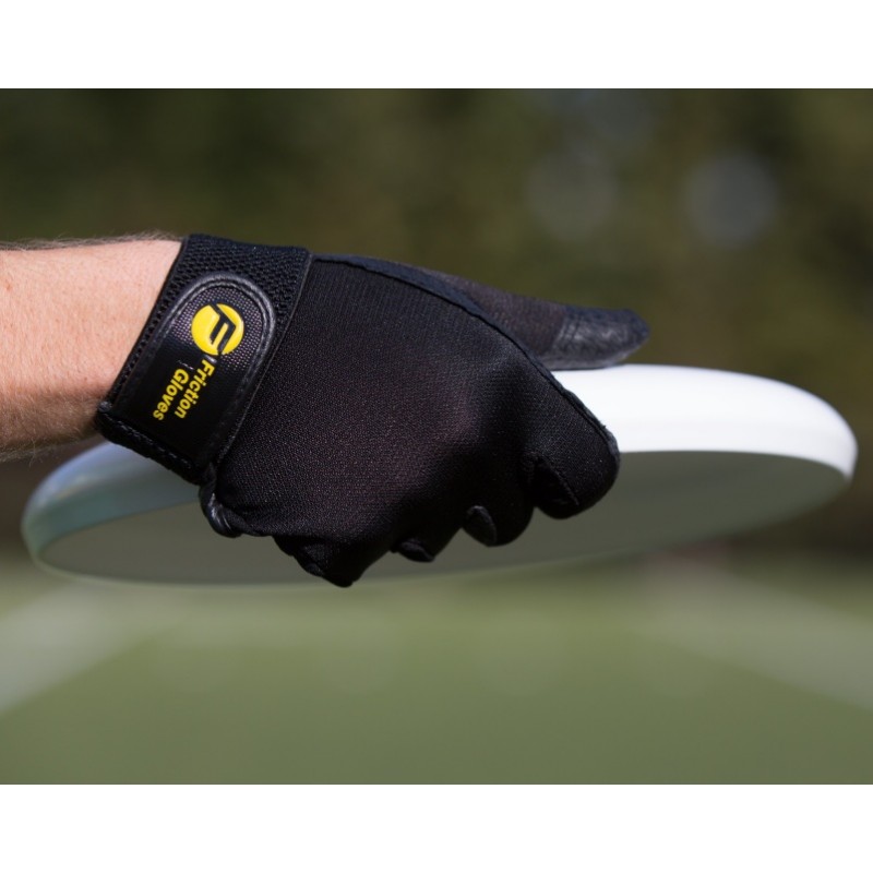 torso of man in bordeaux jersey wearing personnalised white gloves