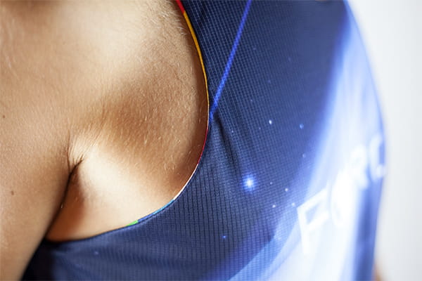 armpit view of man wearing a singlet