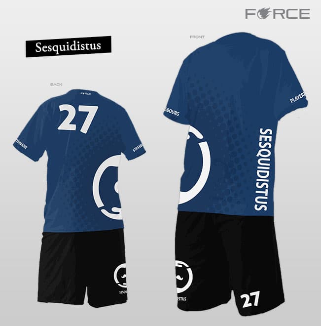 design sesquidistus bleu