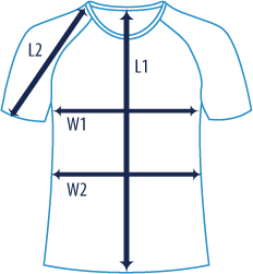 icon dimensions Compression top short sleeved