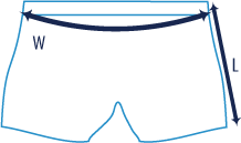 icon dimensions Women's tight shorts